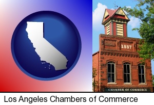 Los Angeles, California - the Chamber of Commerce building in Madison, Georgia